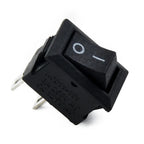 10 Pcs Auto Car Truck Boat Round Rocker 250V 3A 2-Pin ON/OFF Toggle SPST Switches Rocker Switch 10x15mm