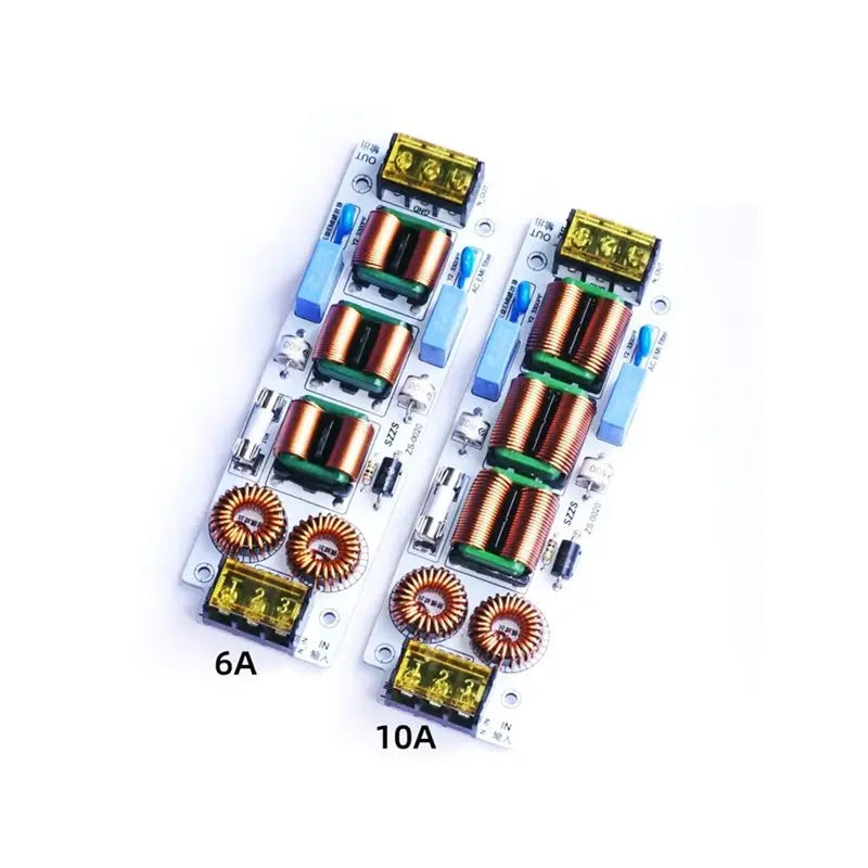 A99E-AC 110V 220V EMI Filter 4-Stage Lightning Protection Suppressor Power EMC Audio Amplifier Purifier Current Noise 6A