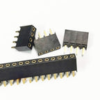 20pcs 2.54mm Pitch Single Row 1X3/4/5/6/12/20P 40Pin PH6.8mm Square Terminal Socket Gold Rohs Female Pin Header Connector