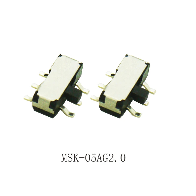 20PCS Mini Slide Switch On-OFF Micro Toggle Switch 1P2T H=1.5/2/4MM Miniature Horizontal Slide Switch SMD/DIP