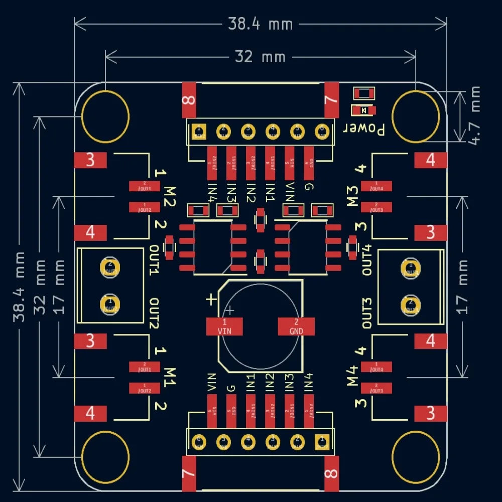 MD02 Dual Motor Driver Module 3-20V 3A Continuous 5.5A Peak PWM Control Replace L298N for Arduino 4WD Robot DIY Smart Car