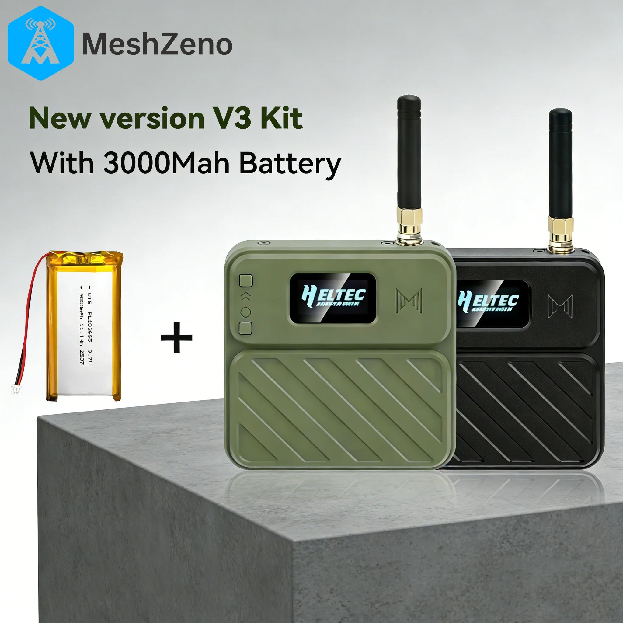 Heltec WiFi LoRa 32 V3 868MHz Development Board Kit 3000Mah Battery Meshtastic ESP32 SX1262 With Case For Arduino IoT LoRaWAN