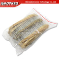 1500PCS 1/4W Carbon Film Resistors Assorted kit 75Values (1 ohm~ 10M ohm) Resistance 5% Tolerance Resistor Pack