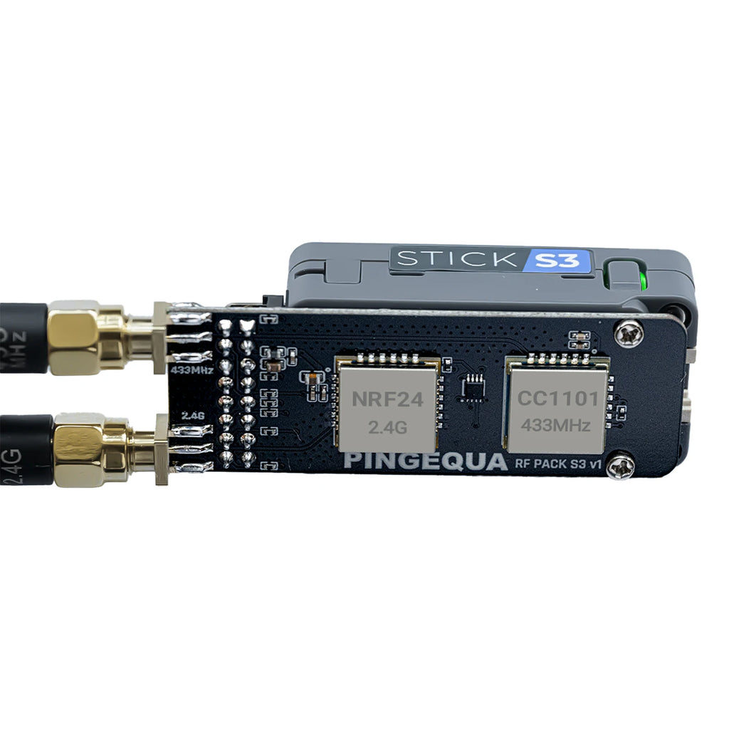 For M5Stack StickS3 Dual-Band Module CC1101 433MHz + NRF24L01 Expansion with Bruce Firmware IoT Development PINGEQUA RF Pack S3