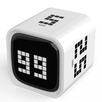 Adjustable Cube Pomodoro Timer - 5/25/10/60 Minute Countdowns, Settings - Pause, Resume, Silent, Vibrate & Sound Alarm Timer