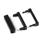 10Pcs FC 2.54mm Pitch 6P/8/10/12/14/16/18/20/24/26/30/34/40 Pin IDC Socket Connector Double Row Female Header for 1.27mm Wire