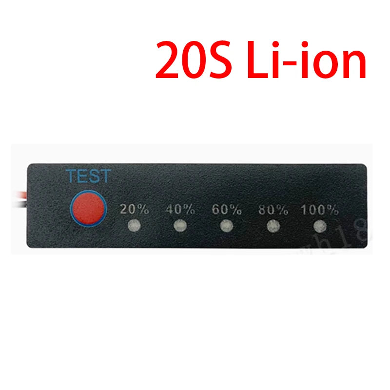 1-24S 7S 8S 10S 13S LifePO4/Li-ion Battery Packs Capacity Indicator Meter Power Level Tester Module Display Board Panel