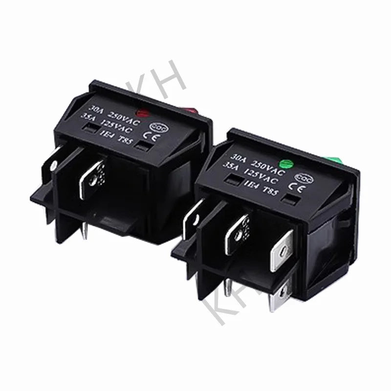 1 PCS,30/40A 250V AC High Current,ON/OFF,Special for Eelding Machine,KCD4,Sterling Silver Point,Rocker Power Button Switches