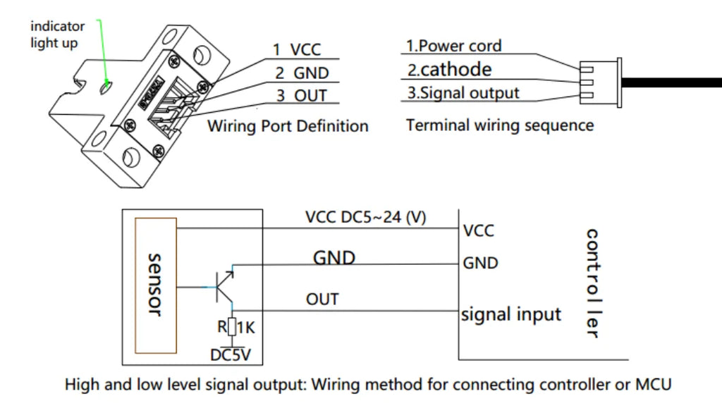 XKC-Y27C Small Liquid Water Tubes Non-contact Level Detection Sensor,Waterproof Flow Switch for 4mm 6mm 8mm 10mm Tubes