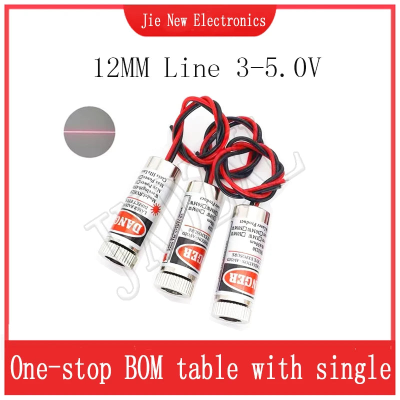1PCS 650nm 5mW Red Point /Line / Cross Laser Module Head Glass Lens Focusable Focus Adjustable Laser Diode Head Industrial Class