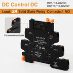 DC Control AC Slim Interface Solid State Relay Module DIN SSR Slim Relay DC Control DC 41F-1Z-C2 C4 SSR Relay DIN Rail