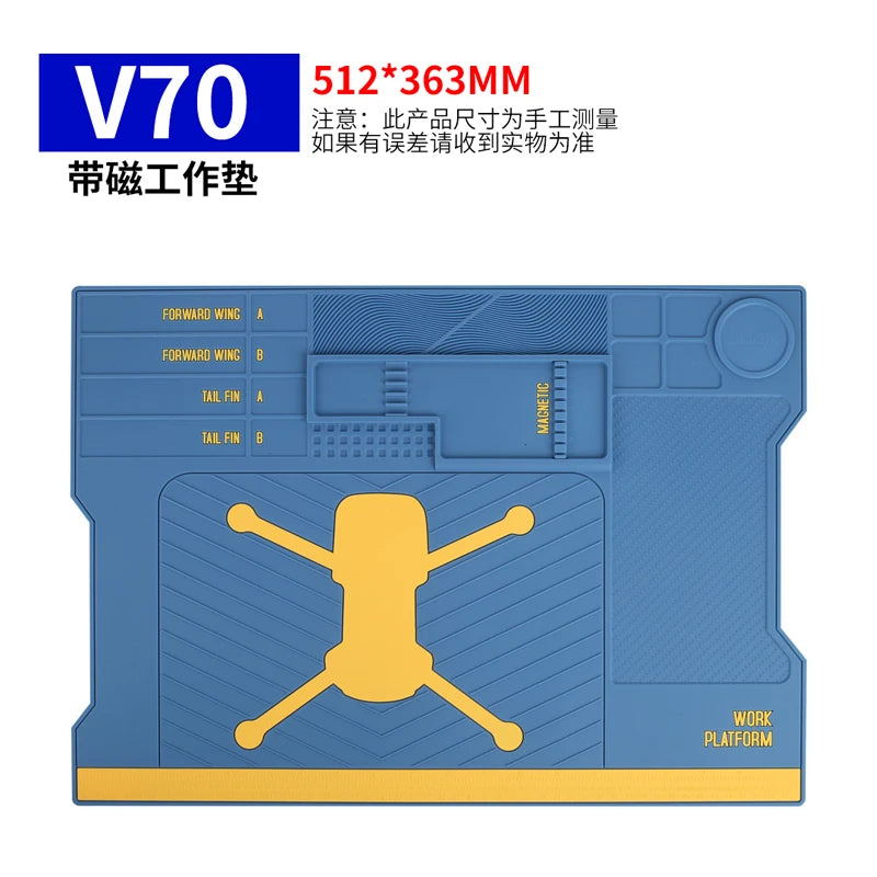 MECHANIC Silicone Repair Pad Soldering Mat Antistatic Heat Resistant Insulation Work Mat Welding Repair Platform