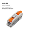 Universal Quick Electrical Wire Connectors Compact Splicing Terminal Blocks Push-in Home Cable Connectors 10Pcs