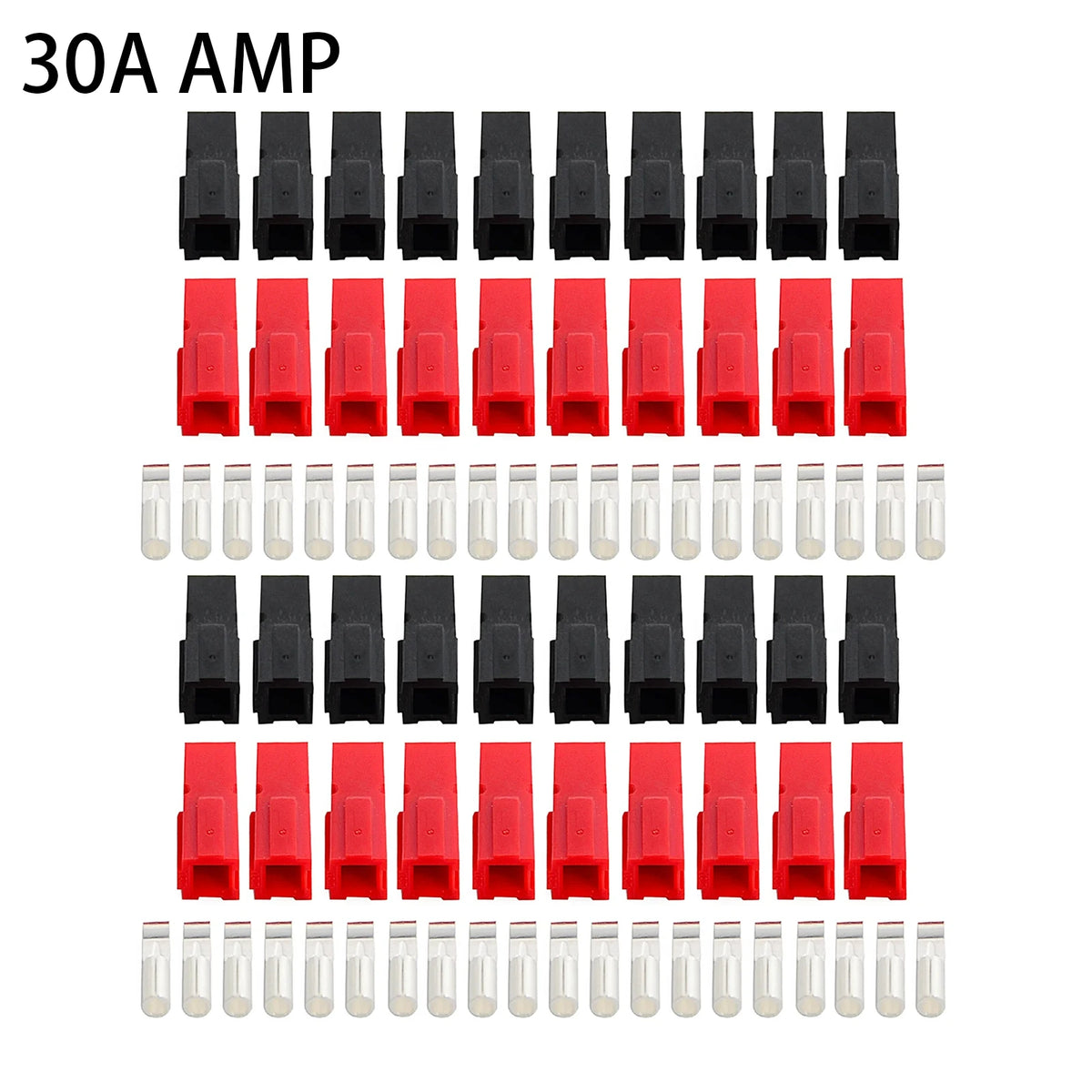 5/10/20/50/100 Pairs 30A /45A Amp 600V Power Marine Connector Pole For Anderson Powerpole Interlocking Plug Terminals