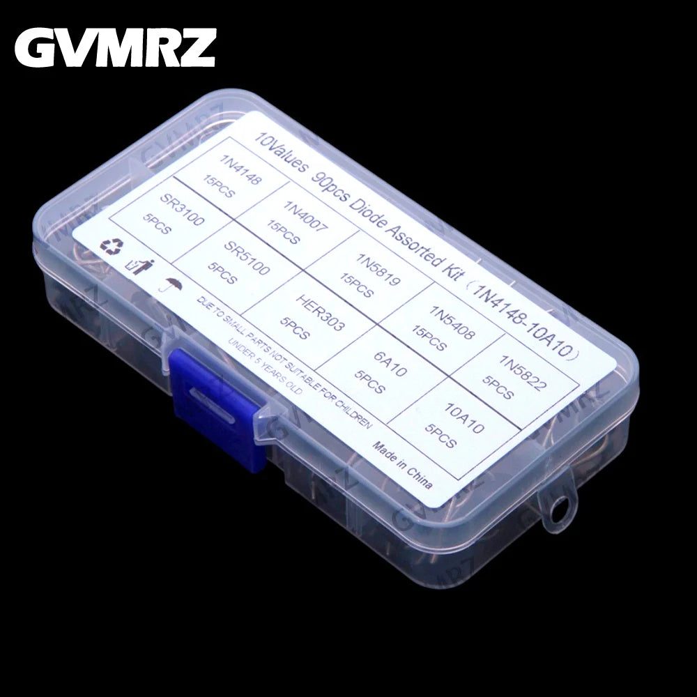 10Values  SR3100 Schottky 10A10 rectifier fast recovery diode 1N4148 1N4007 1N5819 1N5408 1N5822