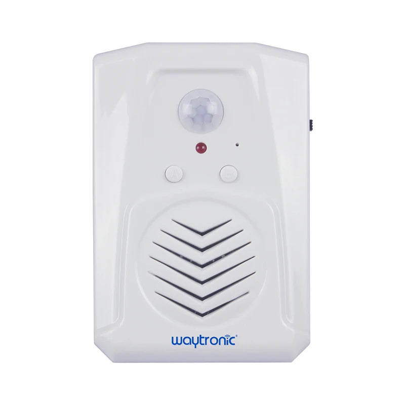 Motion Sensor Voice Player, Recordable PIR Infrared Alarm with 120 Seconds Recording, Custom MP3 Upload via USB,  for Store/Home