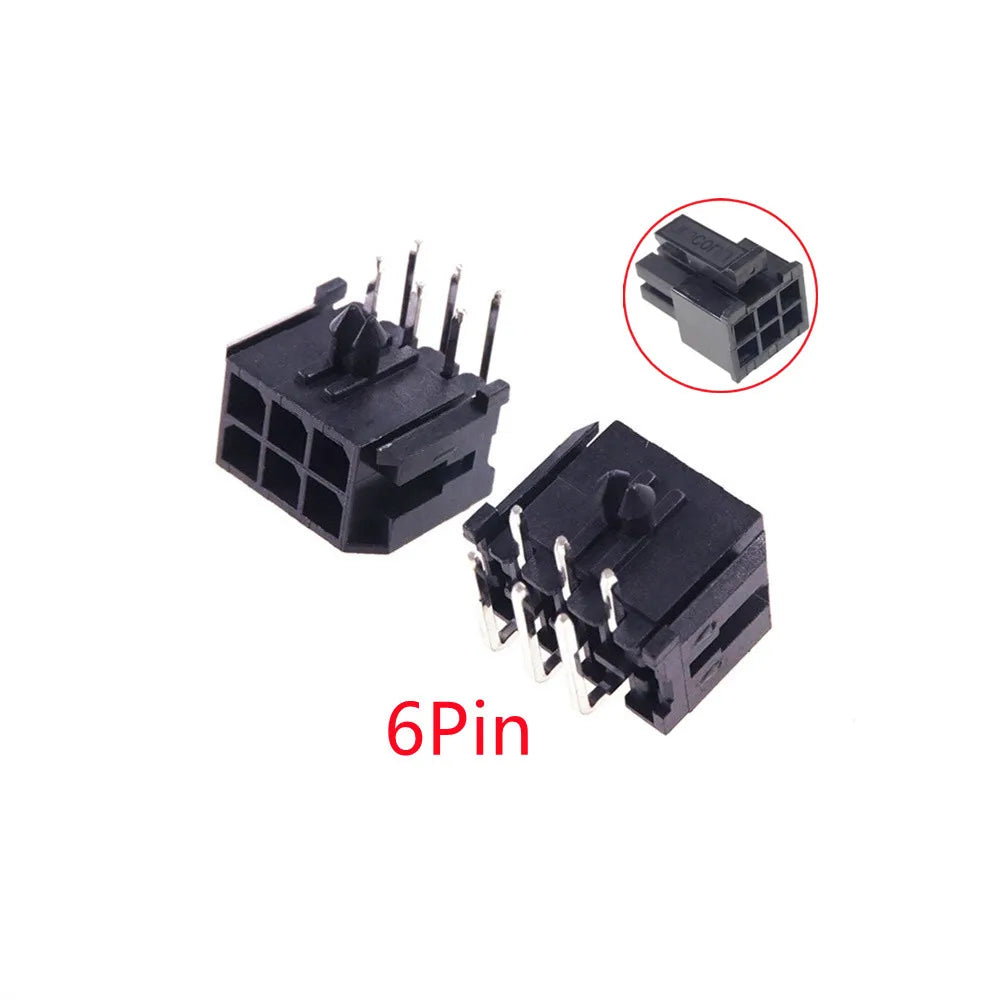 10/100Pcs 3.0mm Wafer Micro-Fit 3.0 Connector PCB Male Header Right Angle 2 4 6 8 10 12 14 16 18 20 22 24 Pin Board Solder 43045