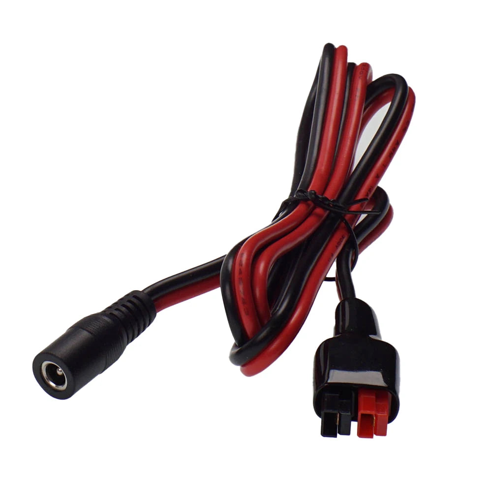 1m 14AWG cable 5.5mm x 2.1mm female DC to Anderson Connector Solar Charging Power Plug  For Portable Generator Solar Panel
