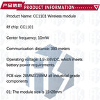CC1101 Wireless Module With SMA Antenna Wireless Transceiver Module For Arduino 315/433/868/915MHZ