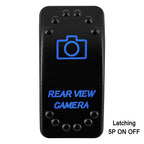 Waterproof Rocker Switch with Blue LED | 12V/24V Latching & Momentary (SPST/ DPDT) | for Marine, UTV, ATV, RZR, Automotive