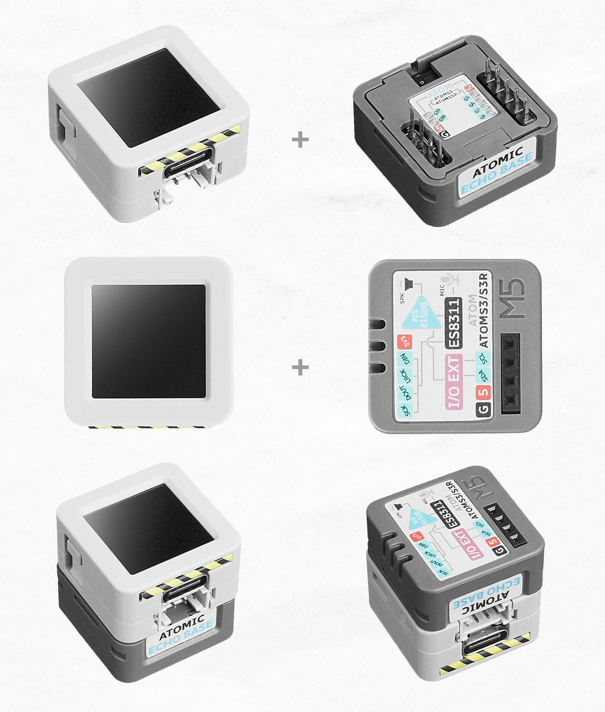 M5Stack Official AtomS3R AI Chatbot Voice Assistant Development Kit ESP32-S3 8MB PSRAM Microphone Speaker 9-Axis IMU OpenAI