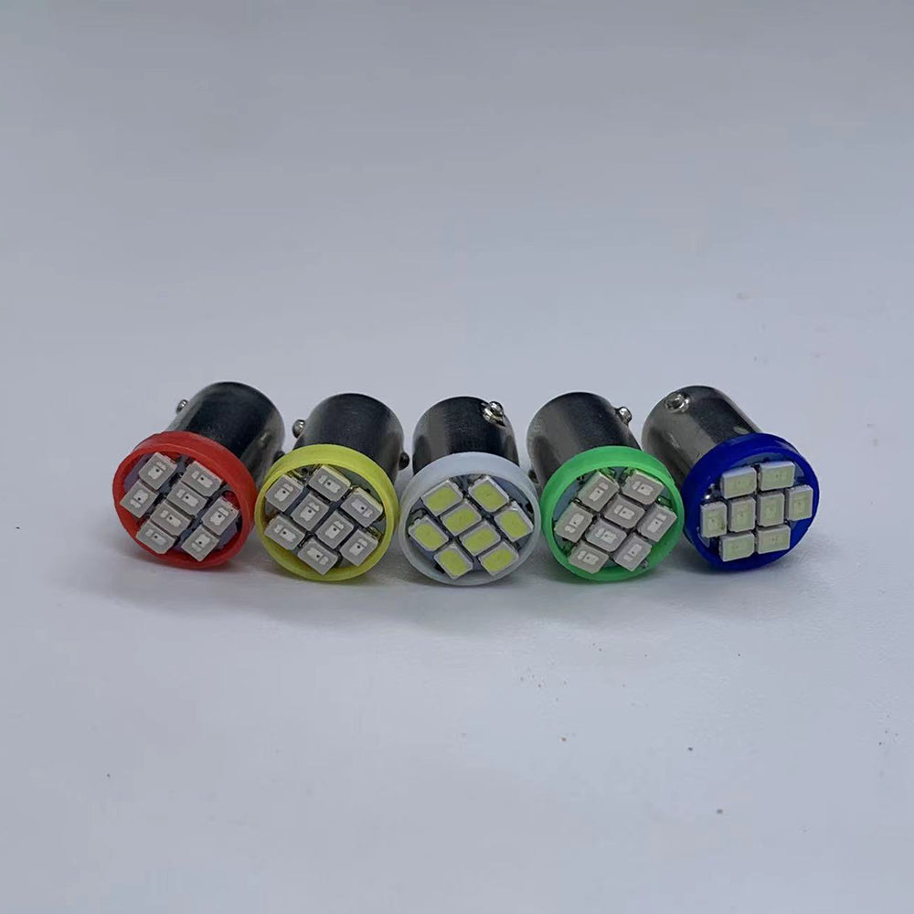 100PCS BA9S 44 47 T11 T4W Bayonet AC 6V 12V 1206 3020 8SMD LED Pinball Machine Light Bulb Lamp Non Ghosting Anti Flickering
