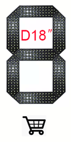 4pcs/lot 10 inch Small Size 7 Segment LED Display For Price/Time/Temperature/Score Sign Outdoor Waterproof Digital module