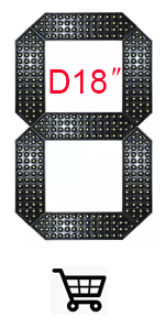 4pcs/lot 10 inch Small Size 7 Segment LED Display For Price/Time/Temperature/Score Sign Outdoor Waterproof Digital module