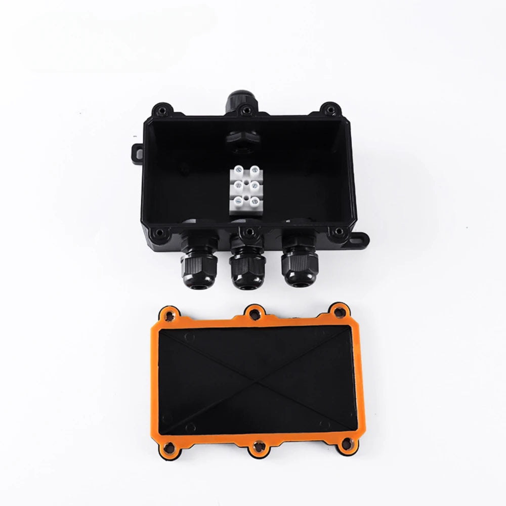 IP68 External Junction Box 4 Way Plug Line Coaxial Cable Connector Wire Range 3-12mm Outdoor External Electric Power Cord Case