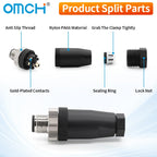 OMCH 1PCS M12 Sensor Connector Waterproof IP67 Aviation Plug Socket Male Female 4 5 8Pin Hole Straight Bend Angle Screw Threaded