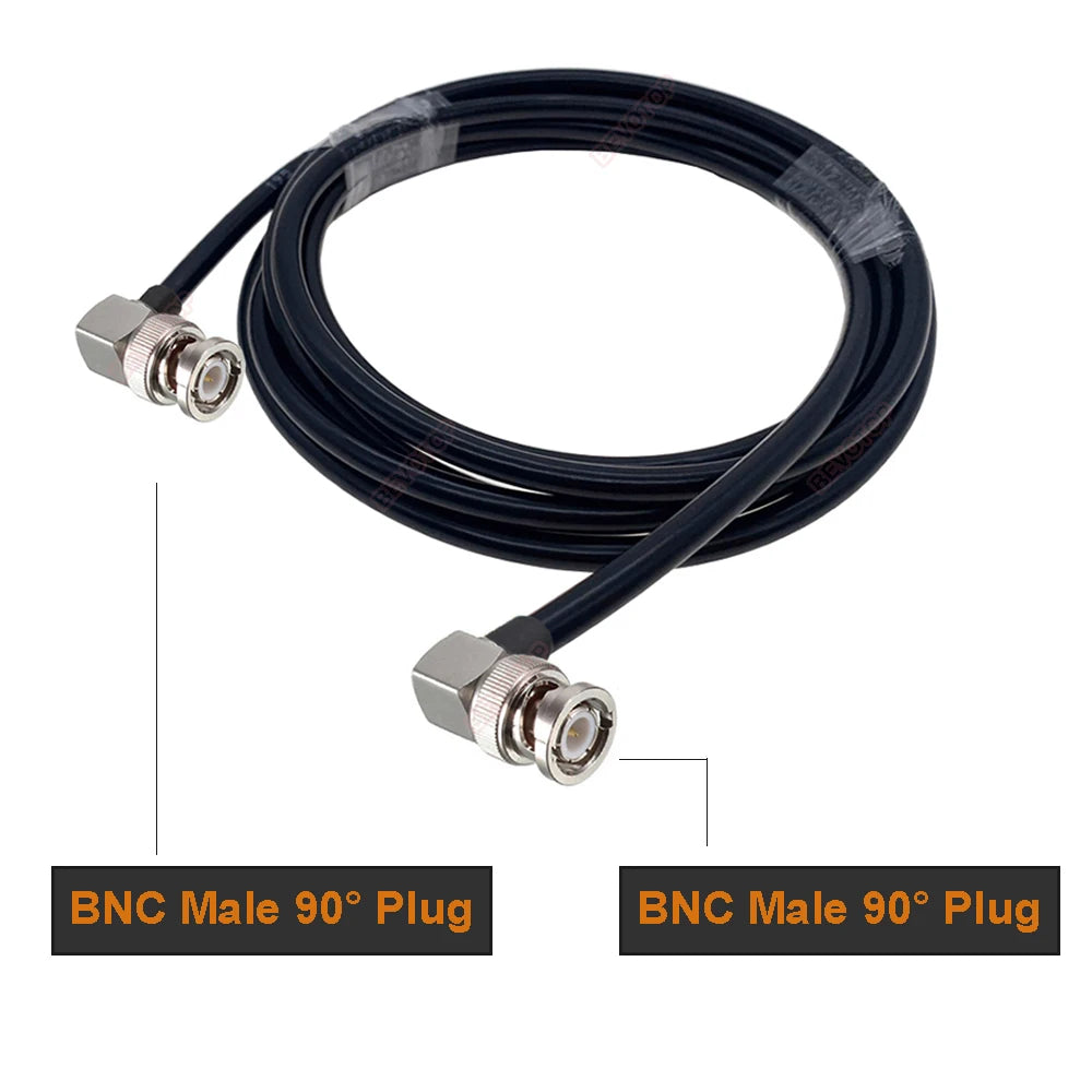 RG223 Coaxial BNC Male to BNC Male Plug RF Cable 50 Ohm Crimp Connector Double BNC Plug Male Pin Wire Cord 0.5M 1M 2M 5M 10M 20M