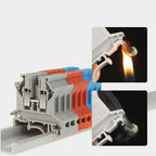4PCS Wire Electrical Conector Terminal Connector Screw Cable Din Rail Terminal Blocks Strip Power Distribution Block Terminator