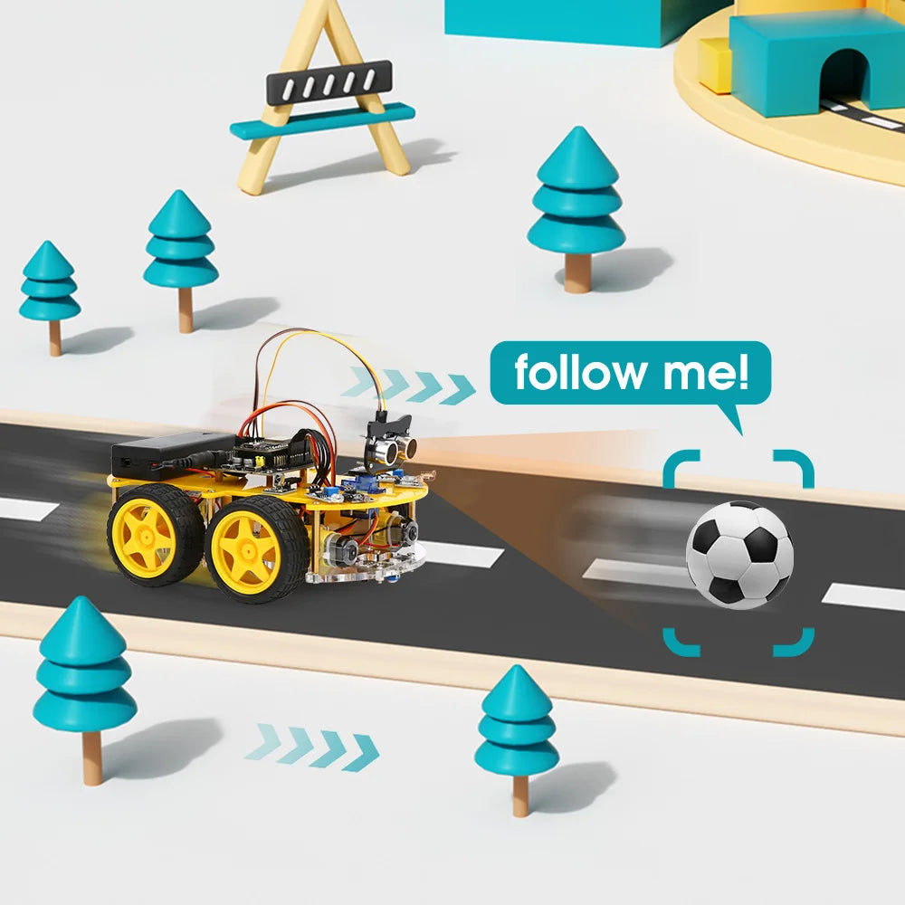 ESP32 Smart Robot Car Kit  Remote Control Car for Arduino Programming Project STEM Education Science Coding Kit
