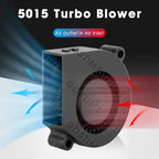 Gdstime Blower 5015 Fan 24V 50x50x15MM Turbo Fan 50MM Dual Ball Brushless Cooler Fan 8500RPM High Speed for 3D Printer Part