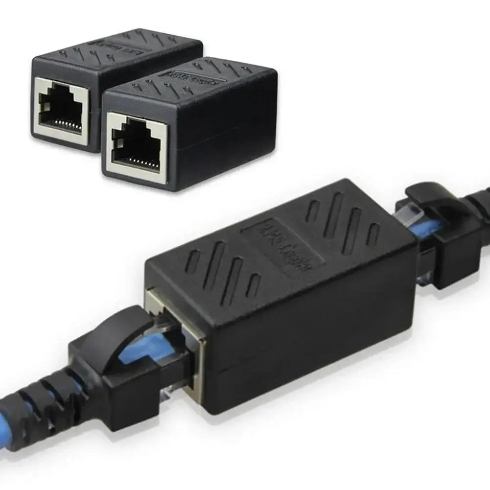 RJ45 Coupler Extender Connector Cat 5 Cat6 Cat6a Ethernet Coupler Female To Female PC Hardware Adapters Ethernet Cable Extender