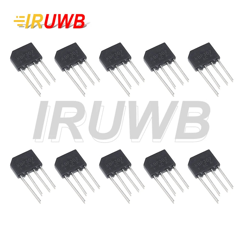 10PCS Diode Bridge Rectifier 3A 700V KBP307 DIP4 Power Diode Electronica Componentes Set Immersion Kit Throught Hole