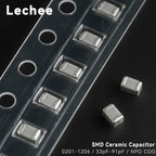 100pcs/lot 0201 0402 0603 0805 1206 SMD Ceramic capacitor NPO COG 33pF 36pF 39pF 43pF 47pF 51pF 56pF 62pF 68pF 75pF 82pF 91pF