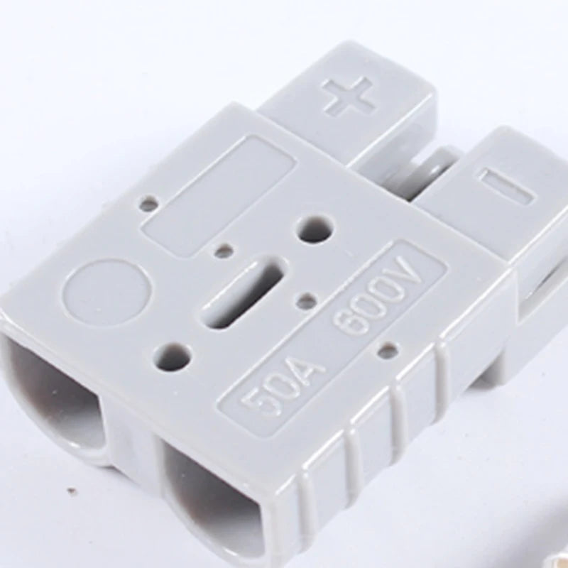 Hot Selling-10Pcs For Anderson Plug Connector 50A 600V 6AWG Silver Plated Solid Copper Terminal AC/DC Power Tools,10Pcs For Ande