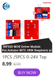 ‌IRF520 MOSFET Driver Module (1PCS/5PCS) – 0-24V Logic-Level Gate Driver for Arduino/Raspberry Pi/ARM
