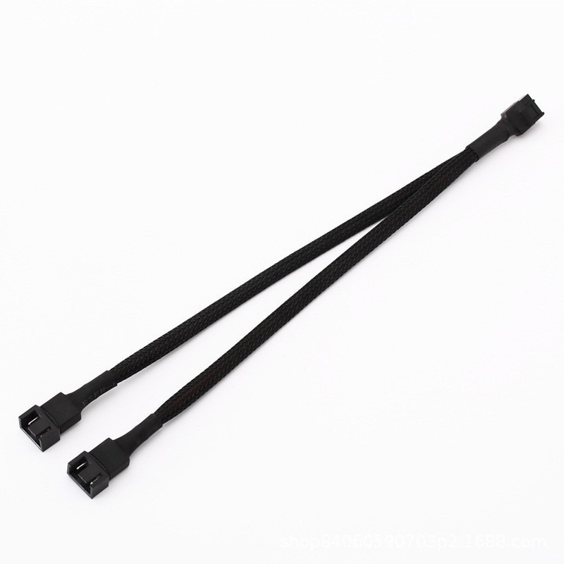 4 Pin Pwm Fan Cable 1 To 1/ 2/3/4 Ways Splitter Black Sleeved 27cm Extension Cable Connector PWM Extension Cables