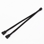 4 Pin Pwm Fan Cable 1 To 1/ 2/3/4 Ways Splitter Black Sleeved 27cm Extension Cable Connector PWM Extension Cables