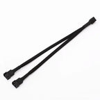 4 Pin Pwm Fan Cable 1 To 1/ 2/3/4 Ways Splitter Black Sleeved 27cm Extension Cable Connector PWM Extension Cables