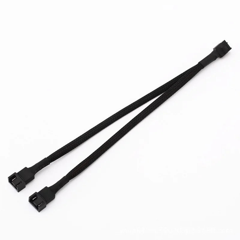 4 Pin Pwm Fan Cable 1 To 1/ 2/3/4 Ways Splitter Black Sleeved 27cm Extension Cable Connector PWM Extension Cables
