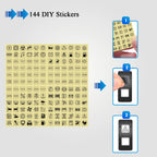 8/10Pin White Lens Rocker Switch Blue Led DPDT 3 Position 12V/24V Wateproof 144 Stickers for Car Boat Caravans Can Am Carling