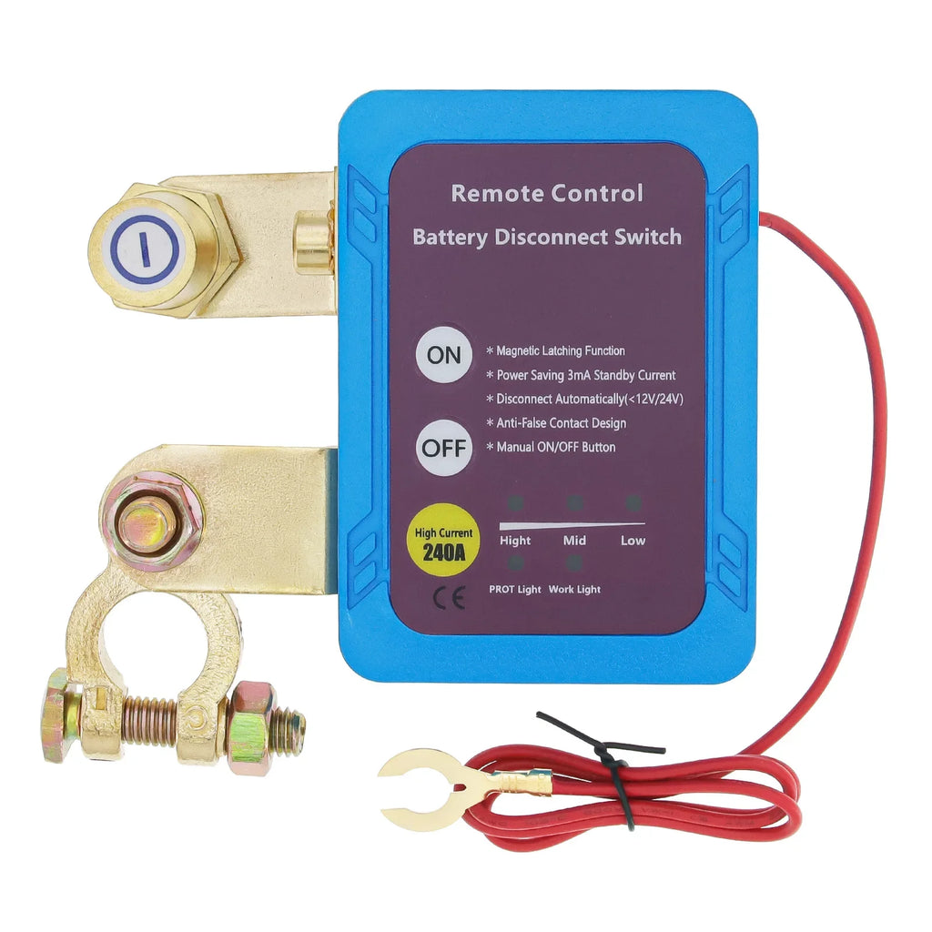 Remote Battery Disconnect Switch,Automatic Power Shut Off Remote Control,12V 240A Battery Disconnect Power Switch For Car Truck