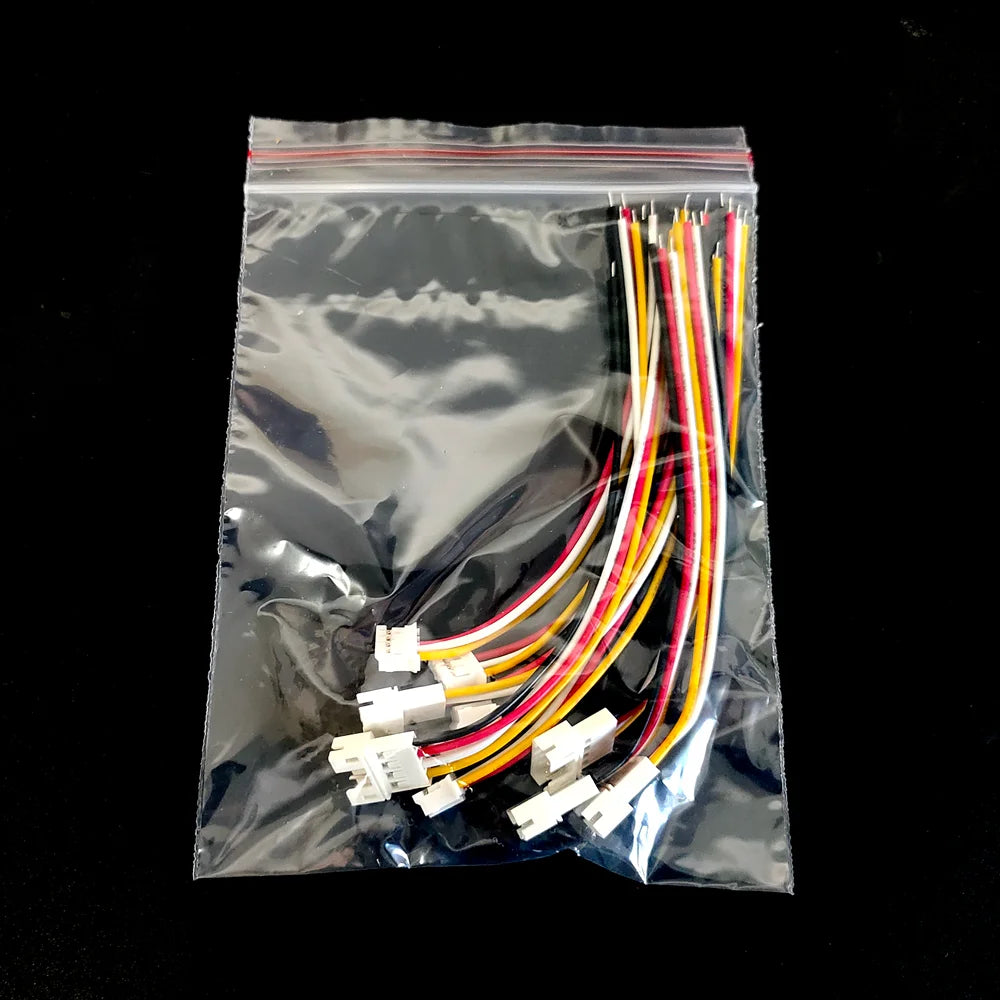 5/10Pairs Micro JST PH 2.0mm Pitch Male Female Plug Connector PH 2.0 2/3/4/5/6 Pin Socket with Cables Wire 10CM 26AWG