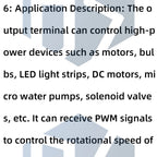 MOSFET 4-Channel Pulse-Triggered Switch Controller Board with PWM and Optocoupler Isolation for Motor and LED Lighting DC5V-20V