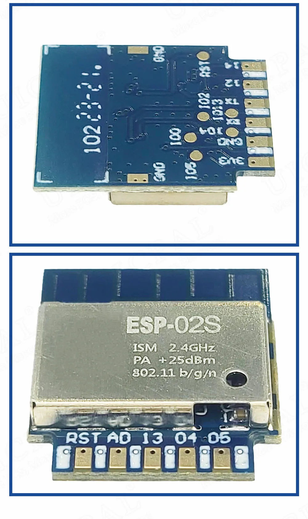 ESP-02S Serial Wireless 2.4G Wifi Module Transceiver for Smart Home Industrial IoT 1Mbit Compatible ESP8266 ESP 02S