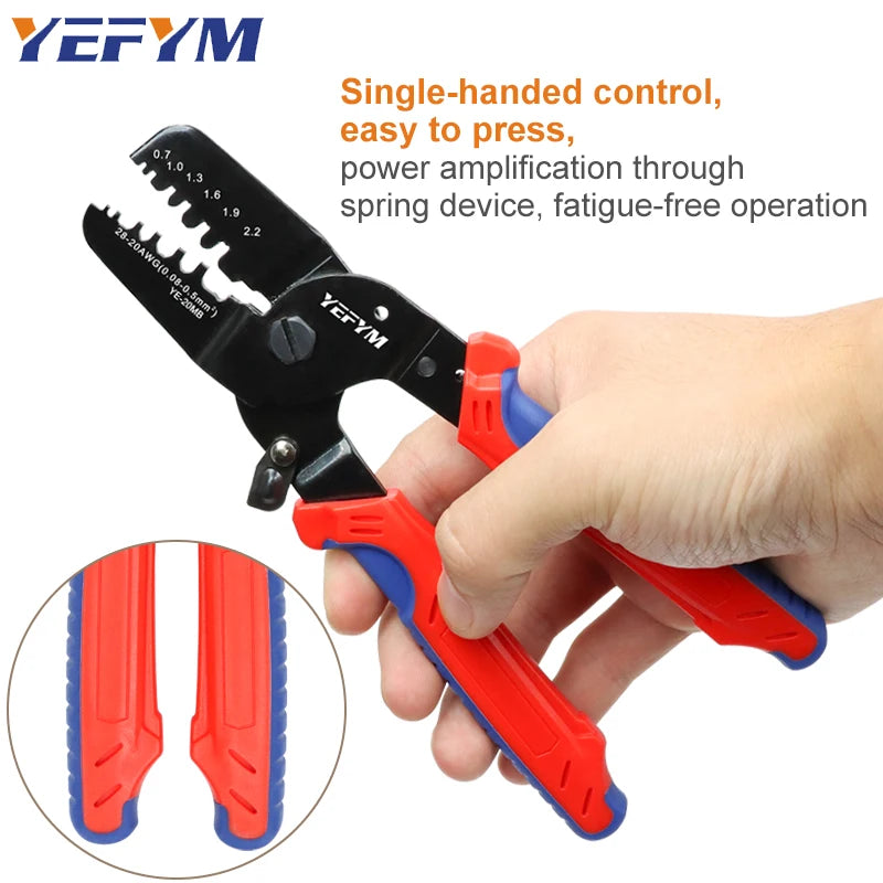 SH1.0/ZH1.5/PH2.0/XH2.54/SM2.54/2510/VH3.96/5557/5559 Molex Tyco JST Spade Terminals Pliers YE-12MB/20MB Crimping Tools YEFYM