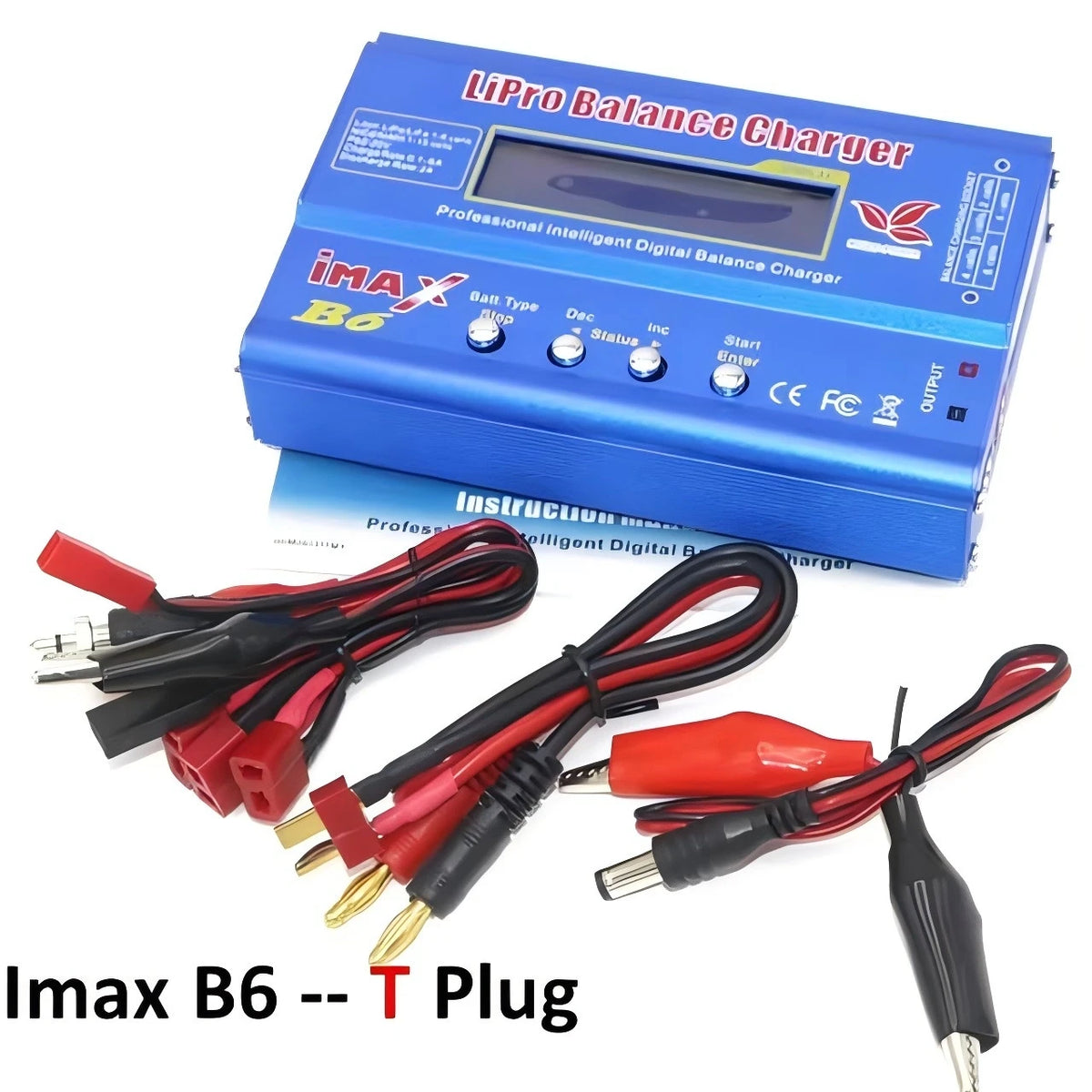 Digital Imax B6 80W Balance Charger T/Tamiya/XT60 Plug  For RC Lipo NiMH NiCd Li-ion Battery